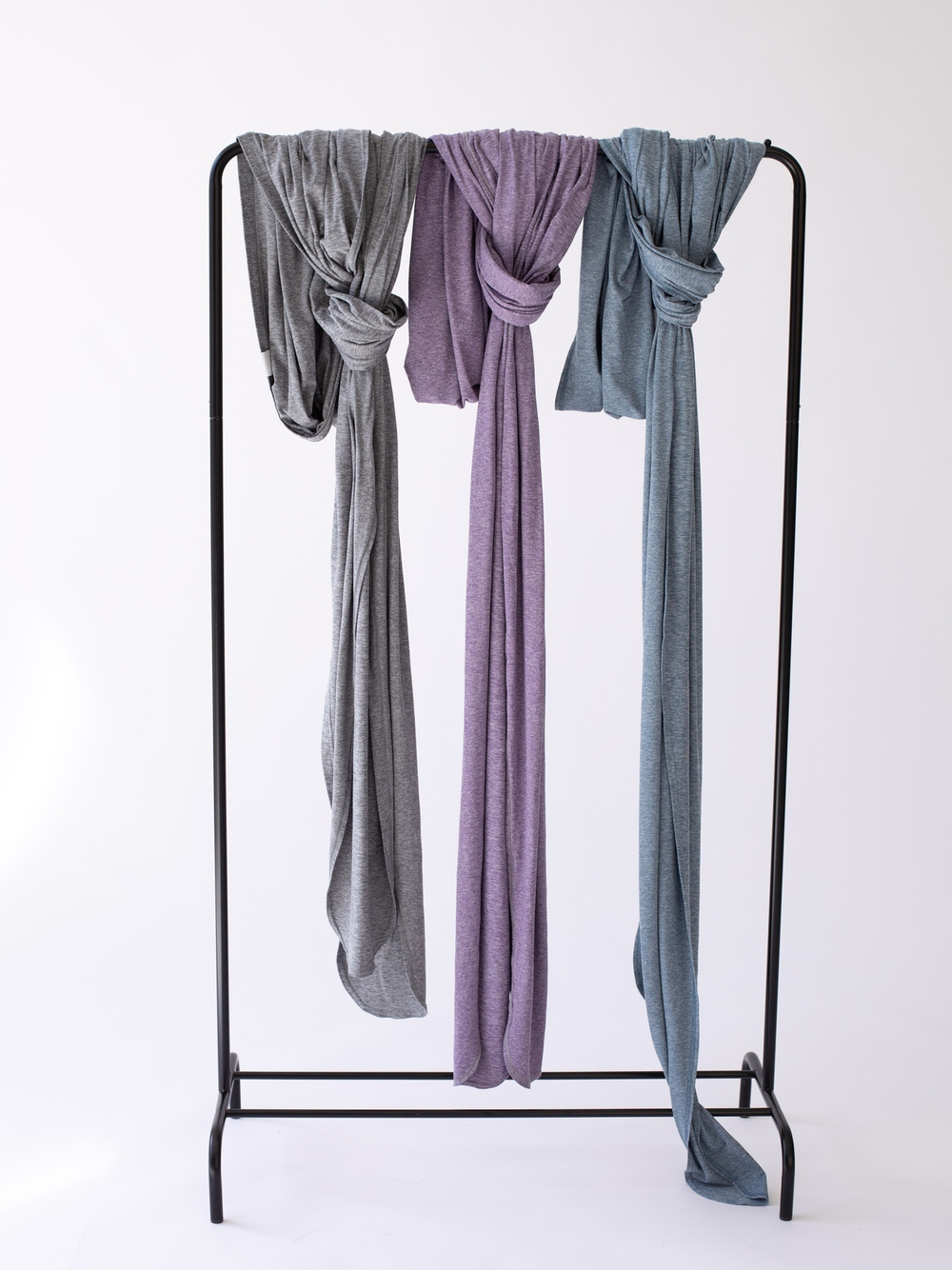 Трикотажный слинг-шарф, цвет Аметист фиолетовый меланж