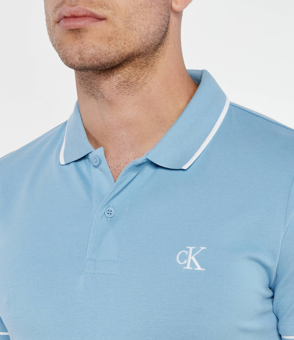 Поло CALVIN KLEIN JEANS - голубой(J30J315603)