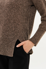 23364 Свитер женский (пепельно-коричневый)
