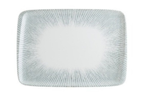 Блюдо прямоуг. 300*210 мм. Ирис Серый, форма Мув Bonna