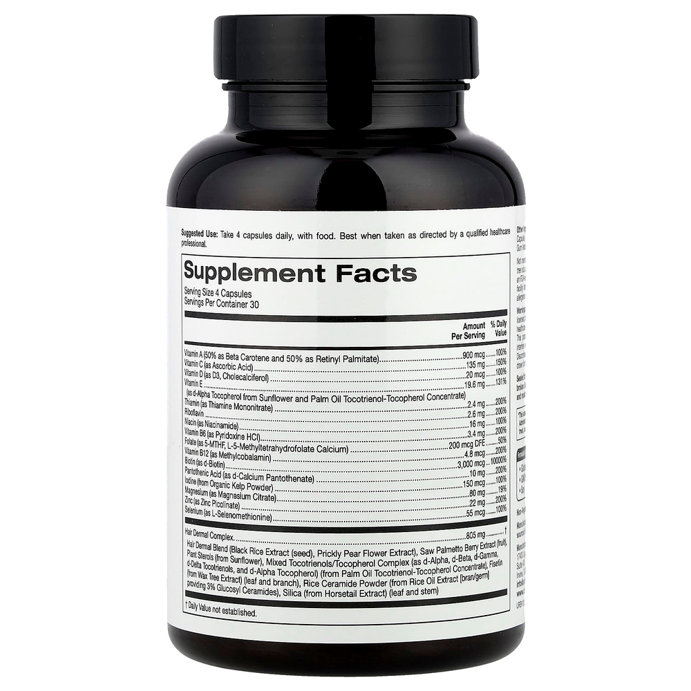 California Gold Nutrition, Beauty, мужские мультивитамины для волос, 120 растительных капсул