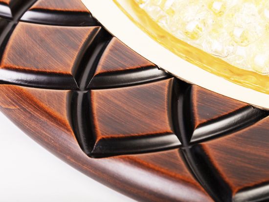 Потолочная люстра La Lampada 50463 (PL.166/4.26 WALNUT WOOD)