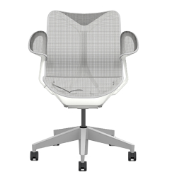 Кресло Herman Miller Cosm, низкая спинка, цвет Mineral, подлокотники «лепестки» (Leaf)