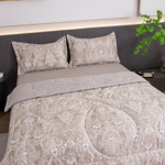 Комплект постельного белья Сатин с Одеялом 100% хлопок на резинке OBR170