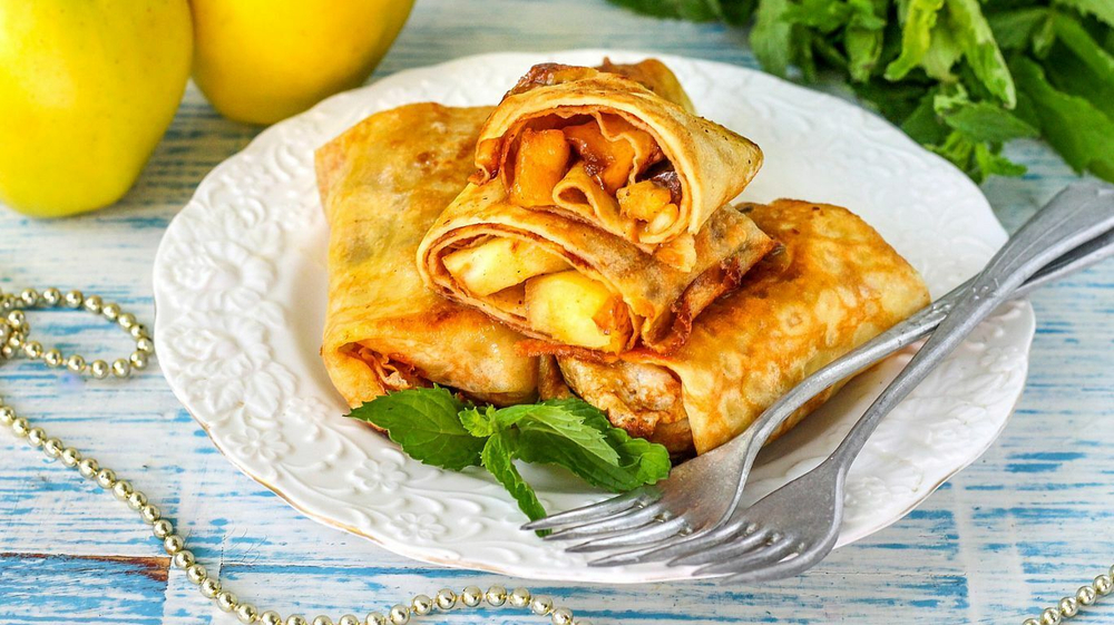 Блинчики с яблоком и корицей 480гр