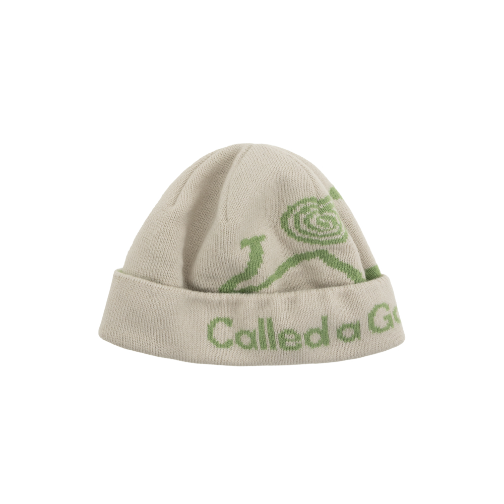 Шапка Called a Garment Pathway Logo Beanie "Milk-Green"