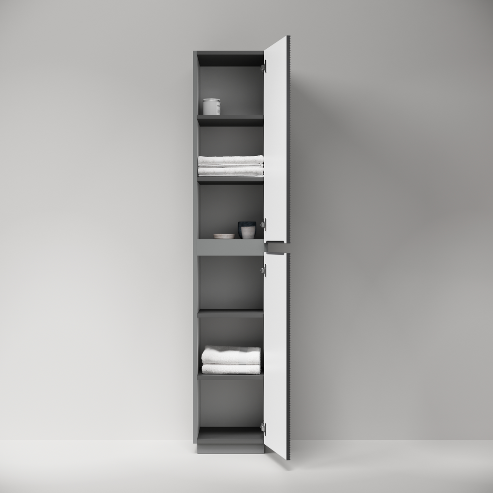 Шкаф-пенал напольный Sancos Folk Floor, 350х350х1880 мм, цвет Grey soft, арт. PFL35FGS