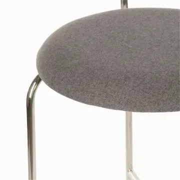 Барный стул Lara металлический, сиденье серая ткань