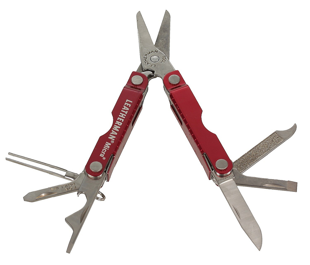 Мультитул Leatherman Micra, 10 функций, красный  64330181N