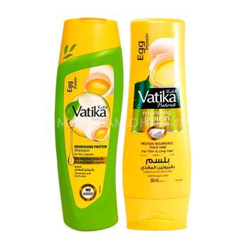 Кондиционер Dabur Vatika Яичный протеин Для тонких и ослабленных волос, 200 мл
