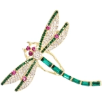 Брошь «KLEVER SHOP», Стрекоза, цвет как на фото, 5.5*6см (символ Перерождения)