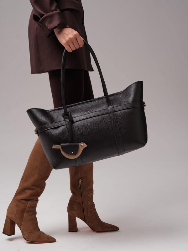 Женская кожаная сумка DBR 31229 темно-коричневый