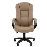 Кресло офисное Chairman CH 600 LT, экокожа, бежевое, 7158660