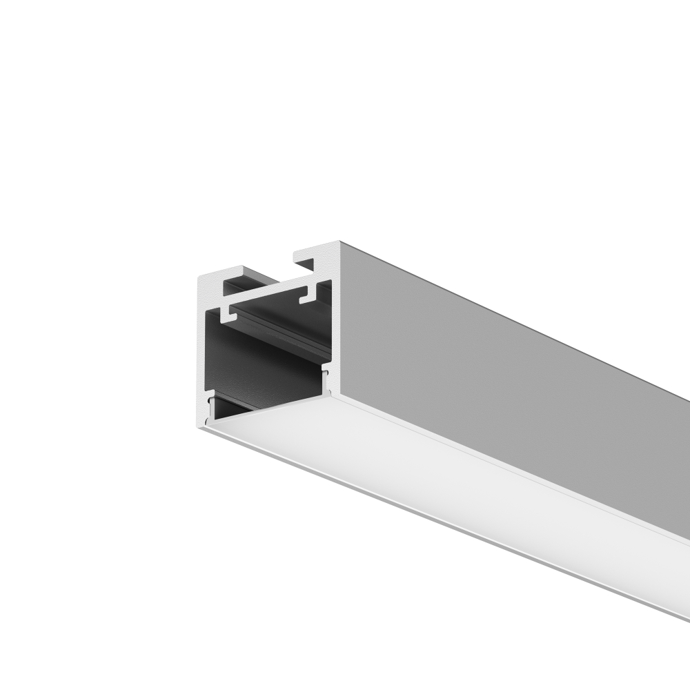 Алюминиевый профиль Maytoni накладной-подвесной 25x22 (Серебро, 2 м), ALM-2522-S-2M 633012