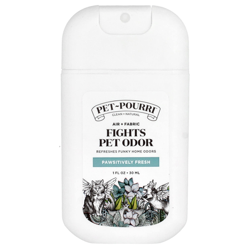 Poo-Pourri, освежитель воздуха и тканей от запахов домашних животных Pet-Pourri™, Pawsitively Fresh, 30 мл