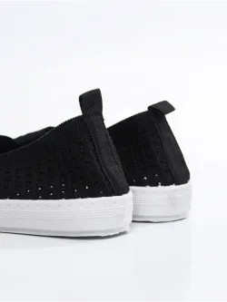 Мокасины летние текстильные