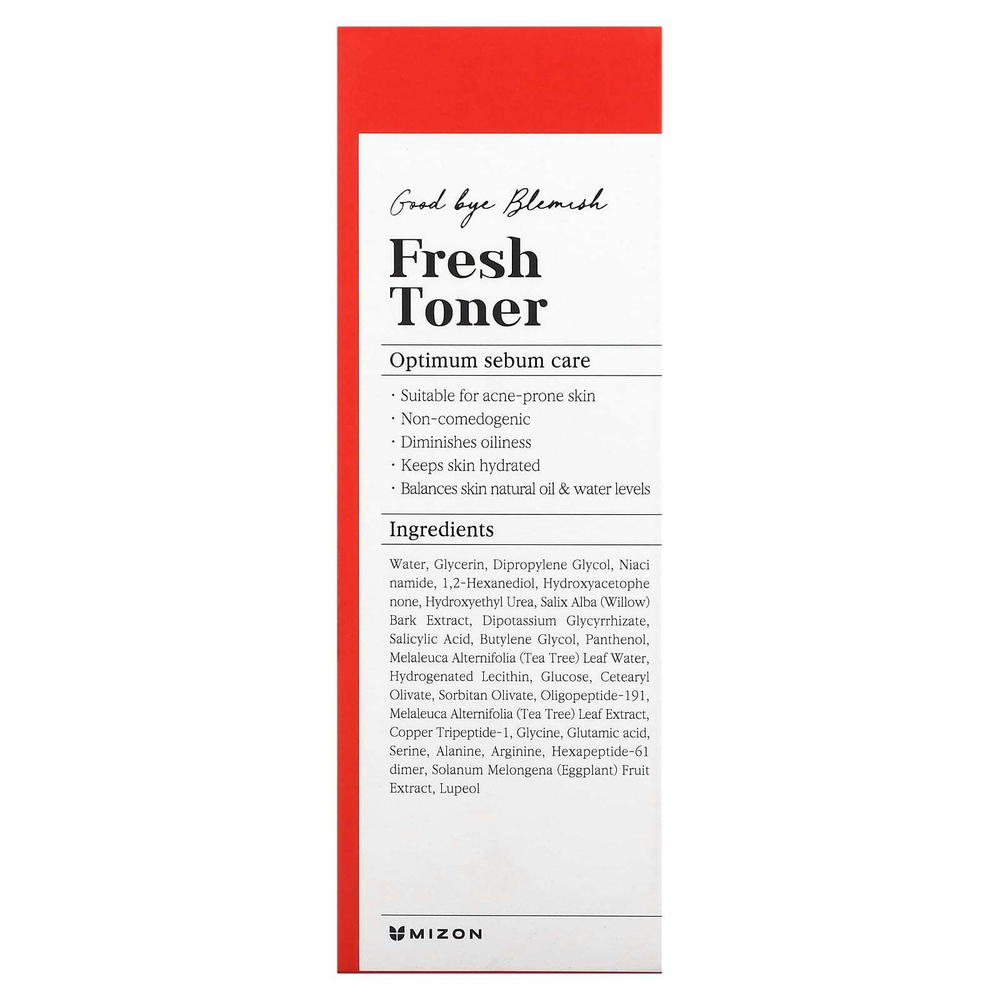 Mizon, Good Bye Blemish, тоник для свежести, 120 мл (4,05 жидк. унции)