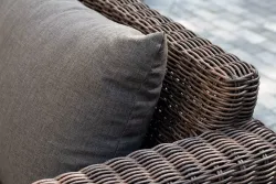 "Капучино" лаунж-зона из искусственного ротанга, цвет коричневый