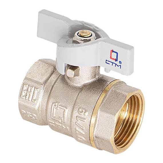 Кран шар. CTM СТАНДАРТ для воды 3/4 г/г бабочка CWFFB034 купить в Москве и Московской области по низкой цене с доставкой по России — (2) Кран шар. CTM СТАНДАРТ для воды 3/4 г/г бабочка CWFFB034 — (2)
