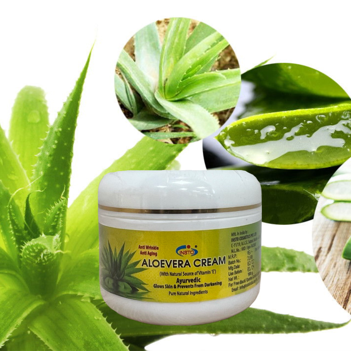 Крем для лица Insto Aloevera Cream Ayurvedic Алое Вера Витамин Е 100 г