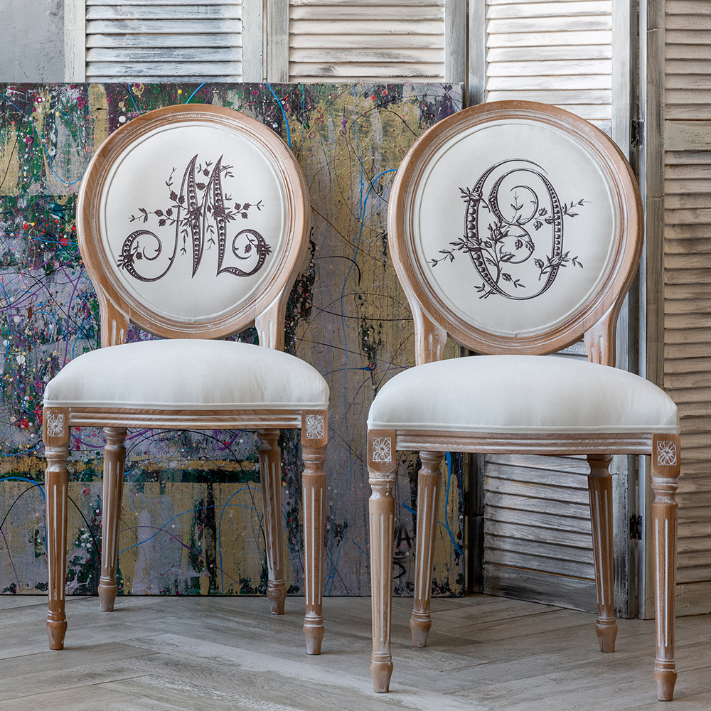 Стул Объект мечты Монограмма буквы O