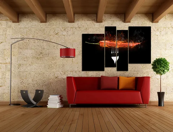 Модульная картина "Острый перец"