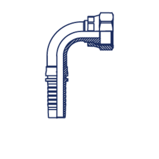 Фитинг DN 20 ORFS (Г) 1.7/16 (90)