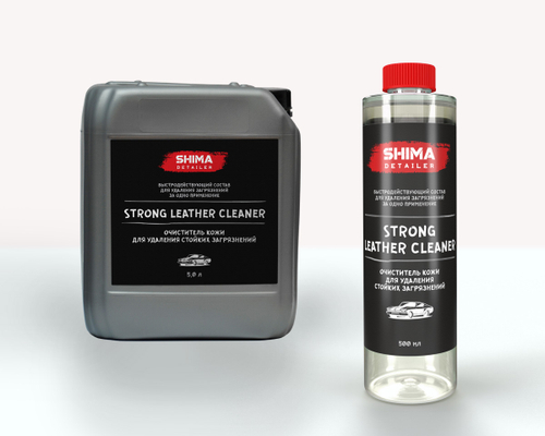 SHIMA DETAILER "STRONG LEATHER CLEANER"  Очиститель кожи для удаления стойких загрязнений