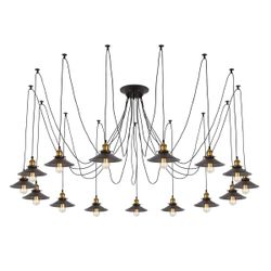 Citilux Эдисон CL451151 Люстра паук Венге Бронза