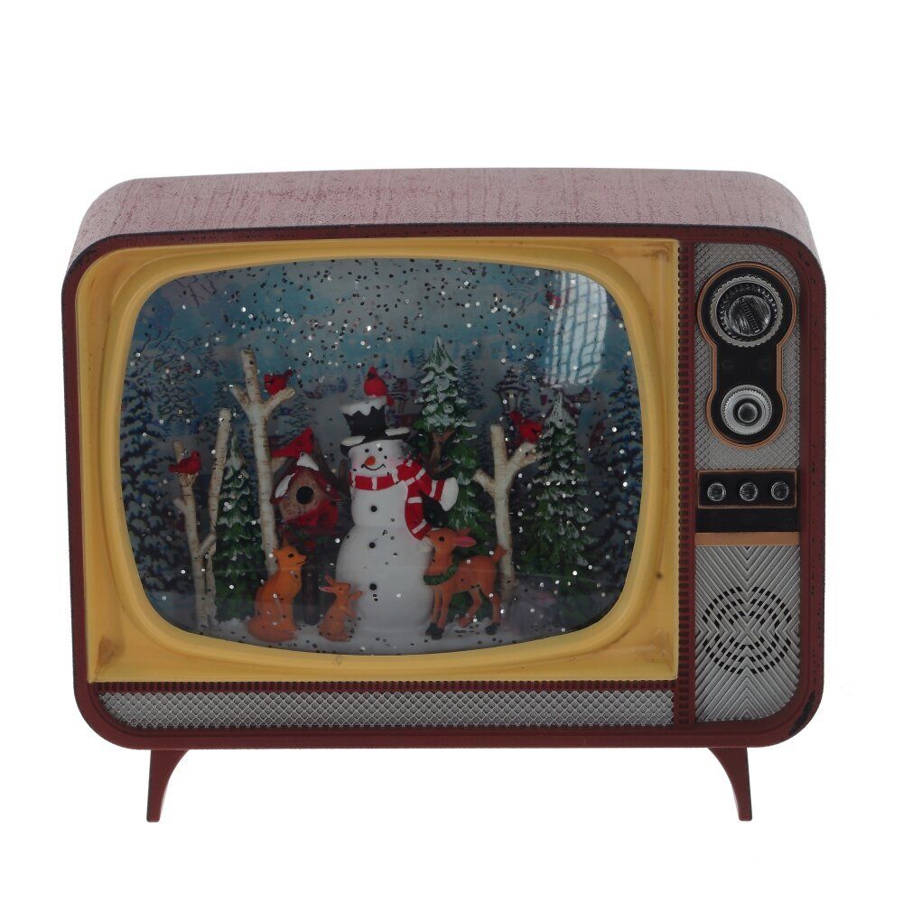 GAEM Изделие декоративное "Телевизор" (подсвет,вьюга,музыка, LR14х3 н/п +USB 100 см), L2, L21 W12 H17 см