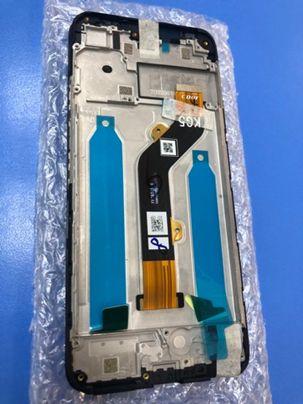 Дисплей в сборе с тачскрином и рамкой чёрный для Tecno Pop 5 Lite Оригинал Сервисный