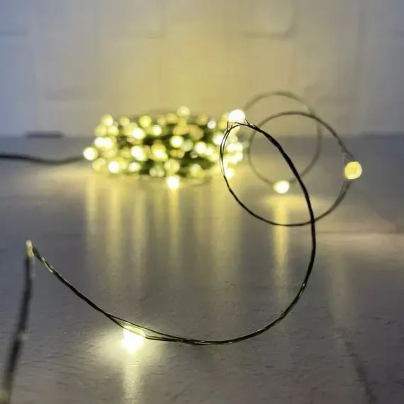 Гирлянда Капли 150 теплых белых макро ламп, 1500 см., 8 режимов, Christmas DeLuxe (87633)