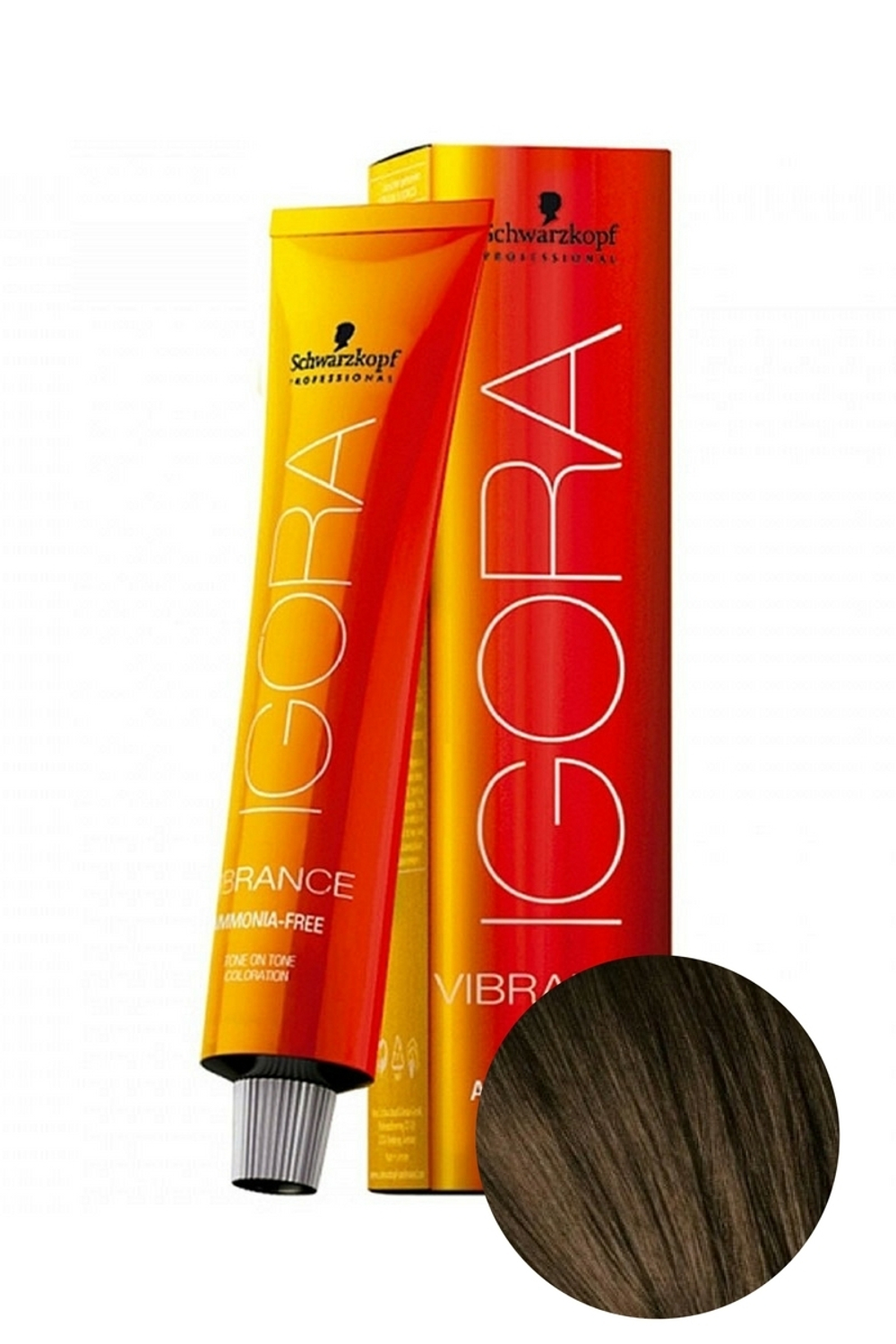 Крем-краска без аммиака Igora Vibrance 5-4 Светлый коричневый бежевый, Schwarzkopf Professional, 60 мл