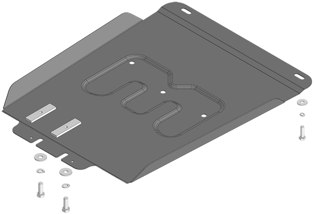 Защита КПП. 2 мм, Сталь. для Foton Tunland G7 2024-н.в., Motodor.77505