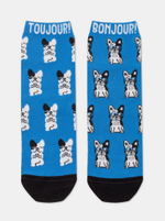 CONTE HAPPY Хлопковые носки с рисунком «French bulldog»