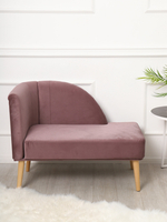 Кушетка Berger лиловый/натурал