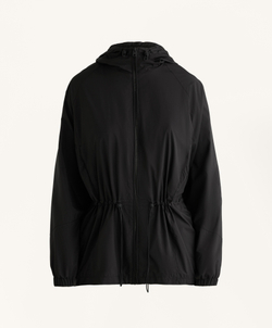 Oysho Водонепроницаемая длинная ветровка, черный