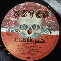 Винтажная виниловая пластинка LP ZZ Top Deguello (Germany 1979)
