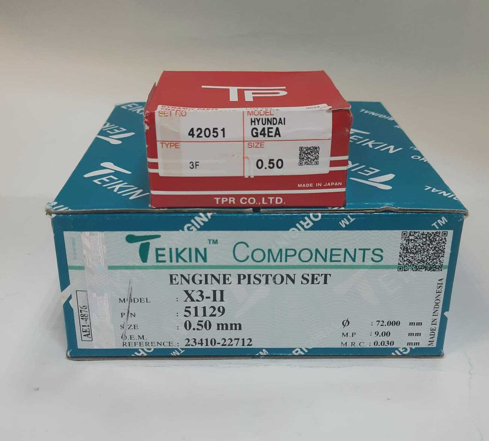 Поршни Teikin с кольцами TP +0.50 G4EA/G4EH