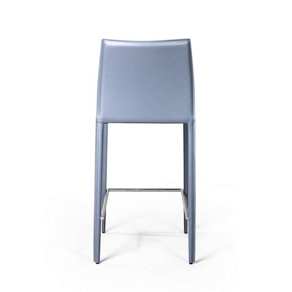 Полубарный стул Rolf серая кожа