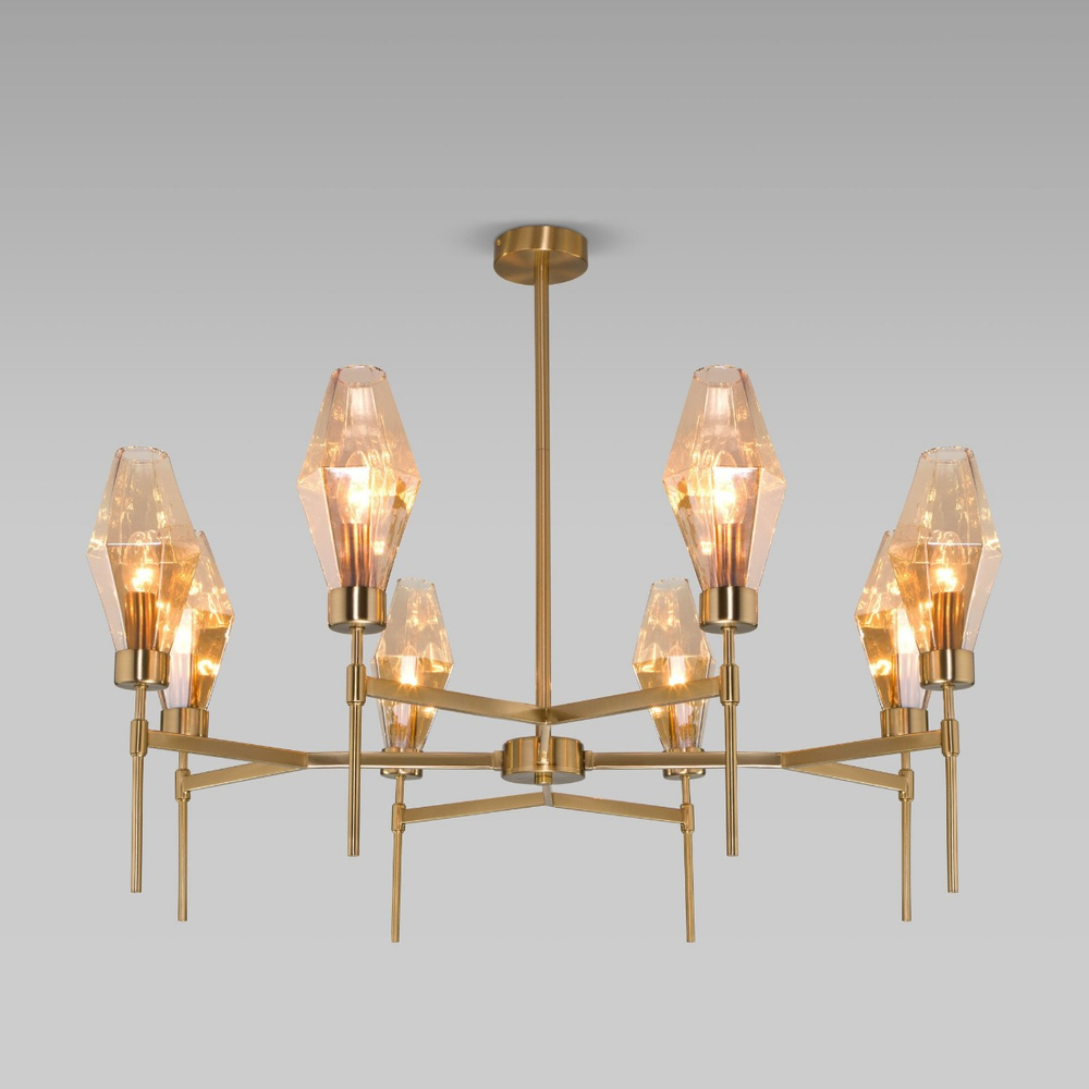 Потолочная люстра Eurosvet Prism 60143/8 латунь