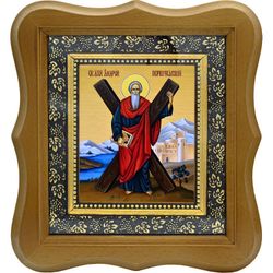 Андрей Первозванный Святой Апостол. Икона на холсте.