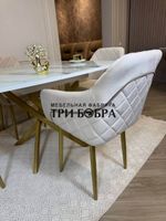 Кухонный раздвижной стол "ТАНГО" , белый мрамор и 4 стула ШЕЛЛ