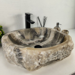 Раковина из оникса Erozy Grey EO-64435 52*44*15 0156