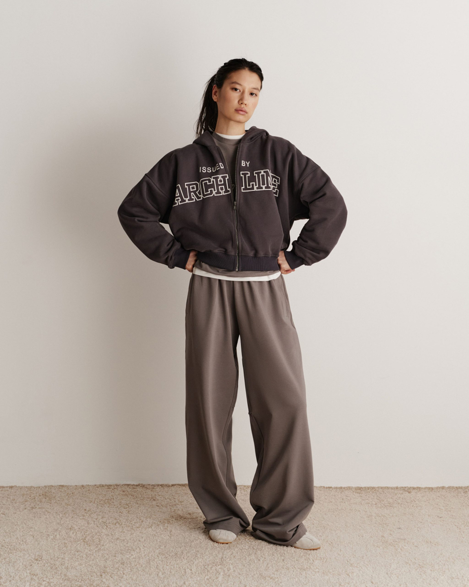 Худи на молнии с логотипом