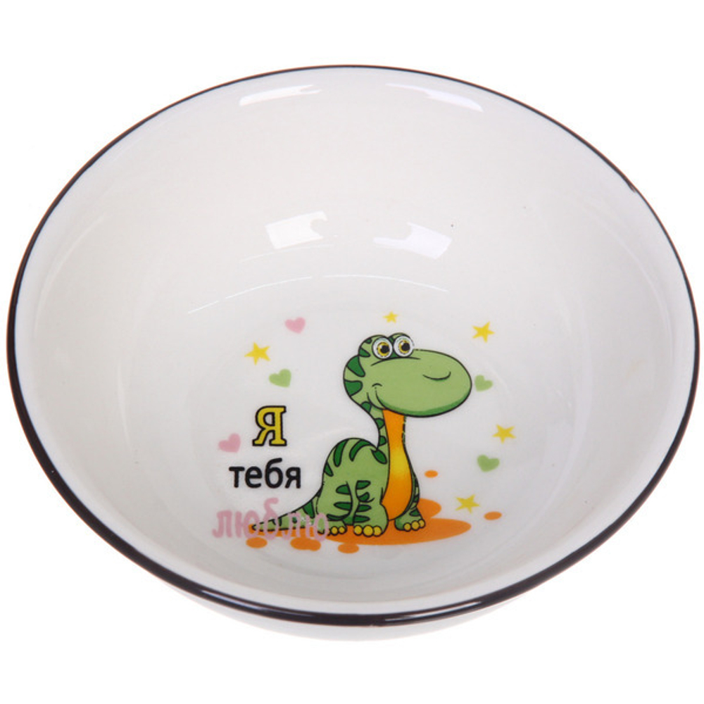 Набор посуды керамической «Милый дракончик» (тарелка 20см+салатник 13см+кружка 210мл)