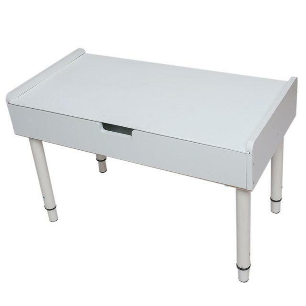 Лего-стол Дуэт 3 с выдвижной двусторонней крышкой, на телескопических опорах, МДФ