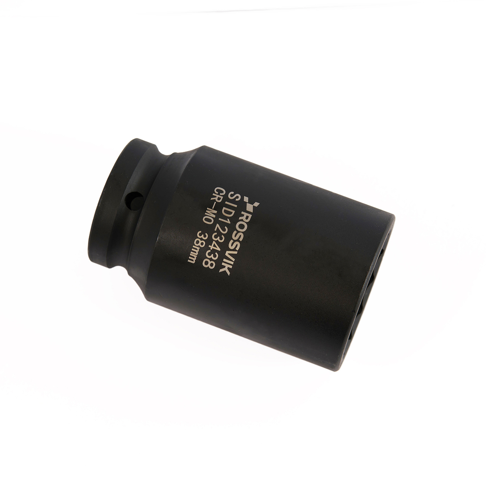 SID123438 Головка торцевая ударная глубокая 12-гранная ROSSVIK 3/4", 38мм