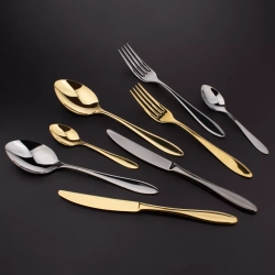 Набор столовых приборов 24 предмета на 6 персон Cristema Colombo антрацит