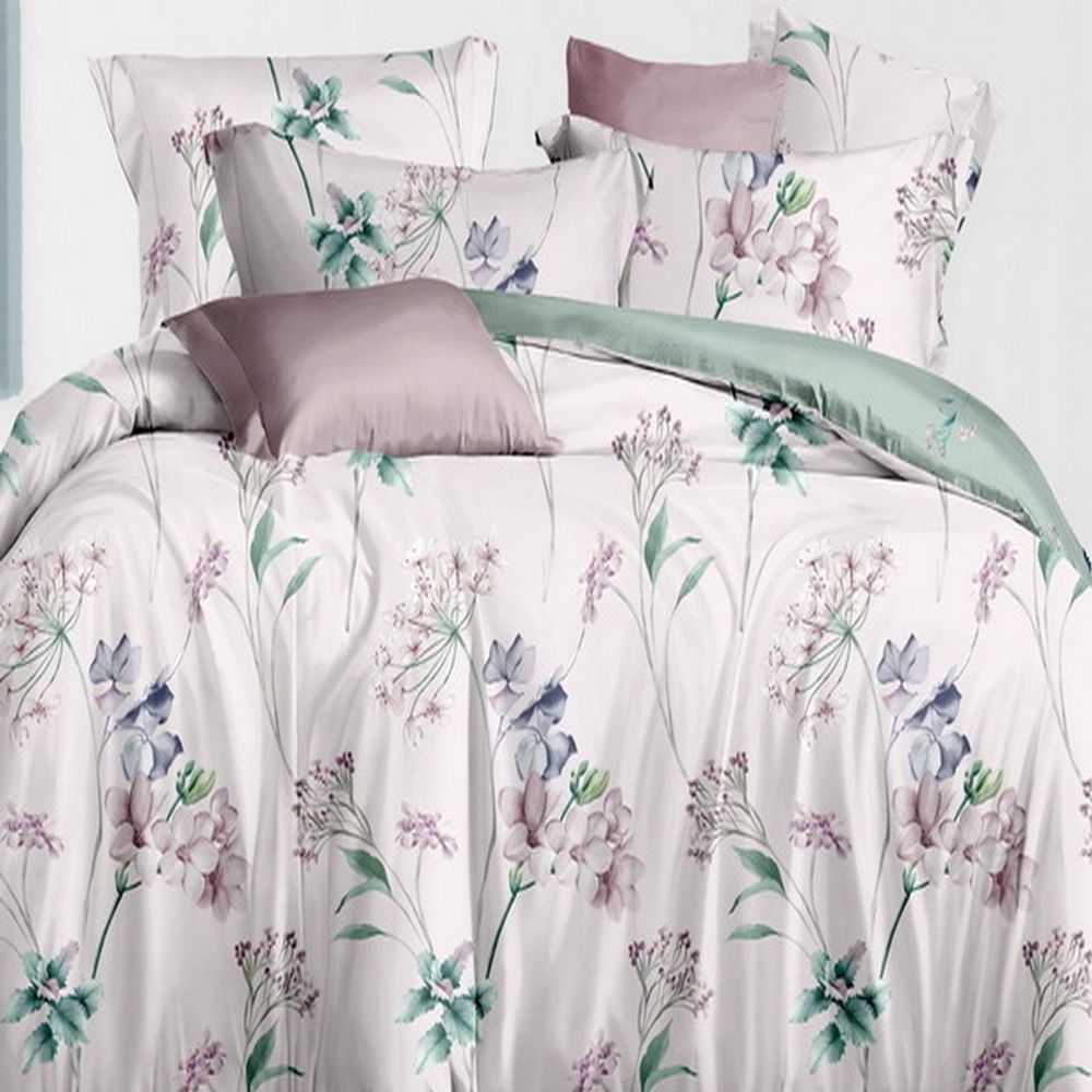 Комплект постельного белья "АВТ. 743", сатин, 100% хлопок, Россия. Пододеяльник на молнии!!!